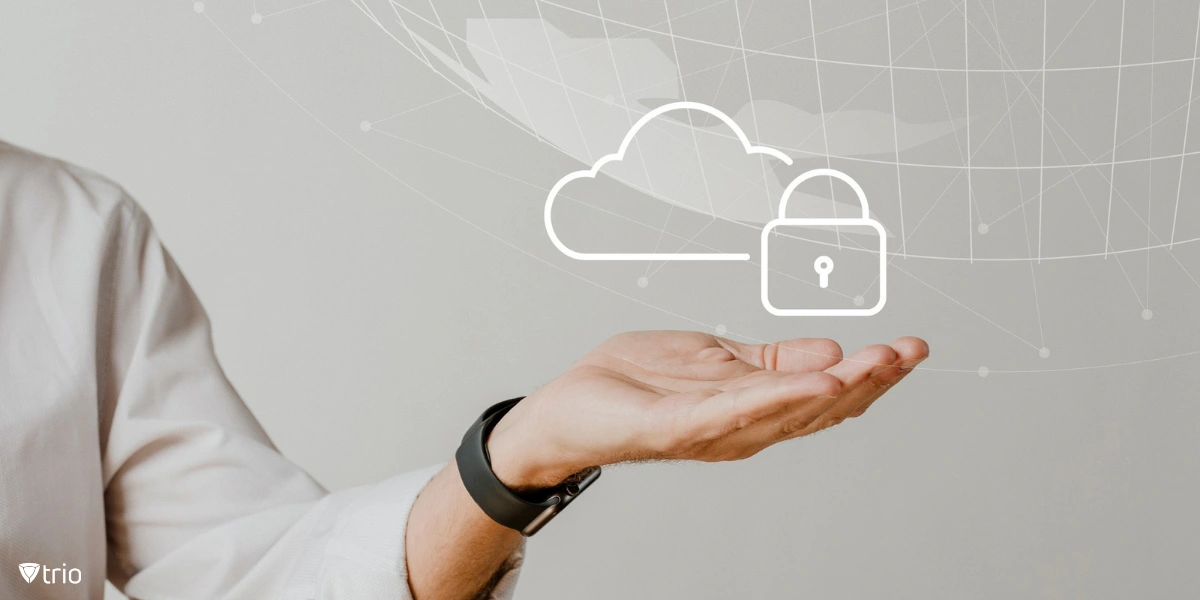 Hand holding a concept image of a cloud and a lock signifying CARTA