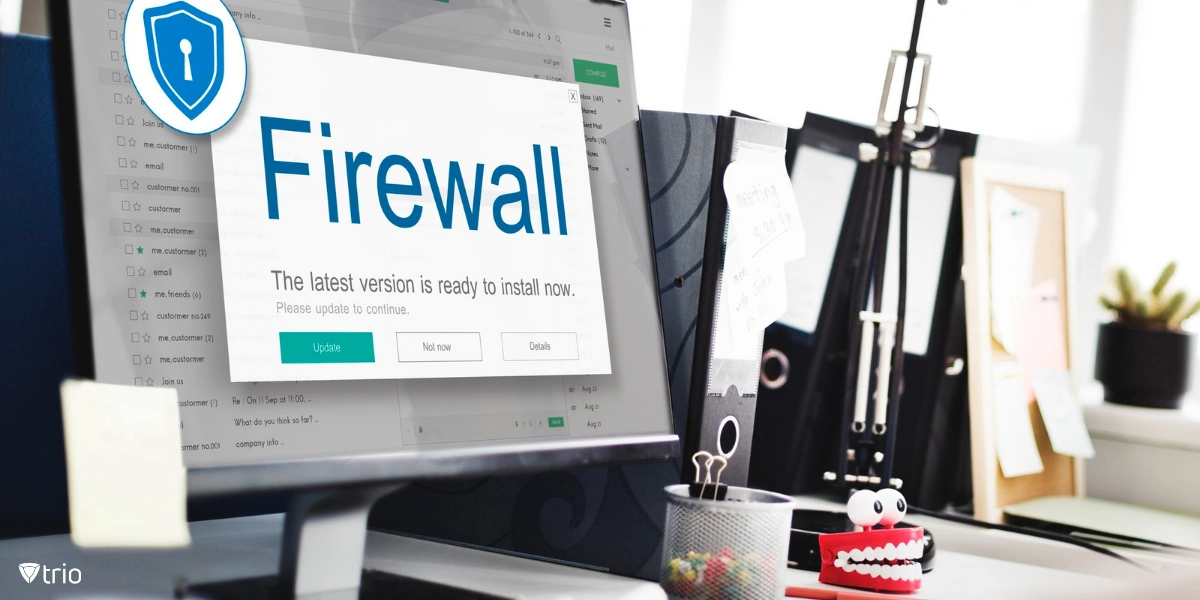 firewall alert on desktop