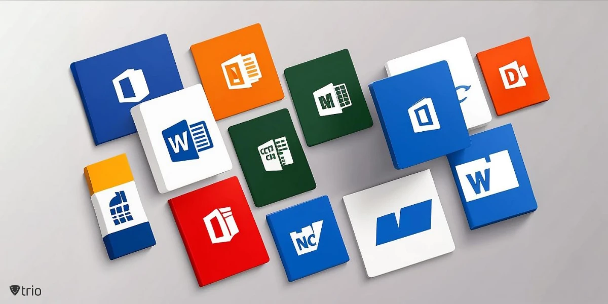 An array of Microsoft 365 tools’ icons